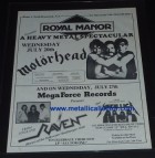 One of Metallica's first East Coast shows - July 27, 1983 at the Royal Manor in NJ One of Metallica's first East Coast shows - July 27, 1983 at the Royal Manor in NJ