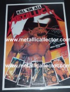 1984 signed Metallica Hell on Earth Tour poster