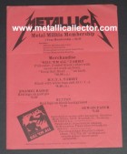 1983 Metallica Metal Militia membership form 1983 Metallica Metal Militia membership form