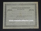 1983 Metallica Metal Militia Certificate of Membership 1983 Metallica Metal Militia Certificate of Membership