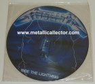 Ride The Lightning picture disc from Music for Nations - Side 1 Ride The Lightning picture disc from Music for Nations - Side 1