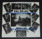 1983 signed Metallica Kill Em All album sleeve - Lars Ulrich & Kirk Hammett 1983 signed Metallica Kill Em All album sleeve - Lars Ulrich & Kirk Hammett